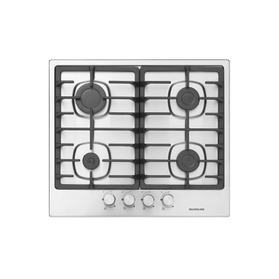 Plaque a Gaz 4 Feux 60 cm En Fonte Inox - AS 5380 X01 - Silverline
