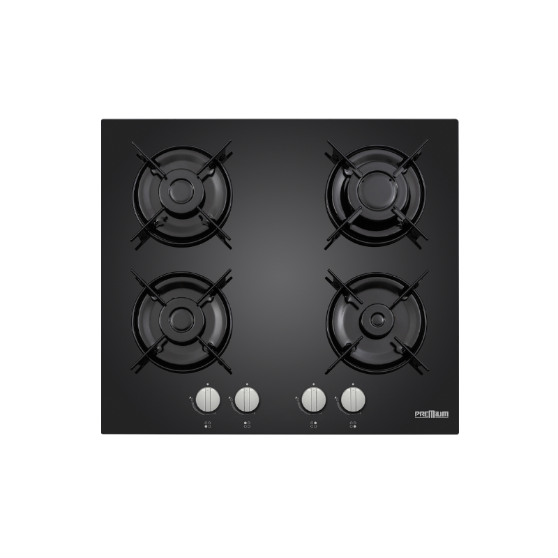 Plaque A Gaz 4Feux 60Cm AP1 640 BS02 Premium Noir