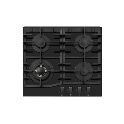 Plaque A Gaz 4Feux 60Cm  - APG 641 BS02 - Premieum - Noir